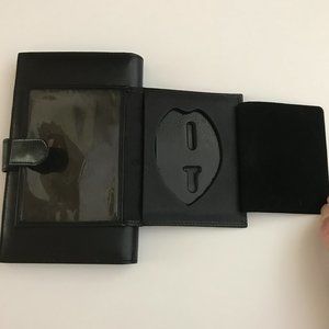 Black Badge Shield ID Case Wallet